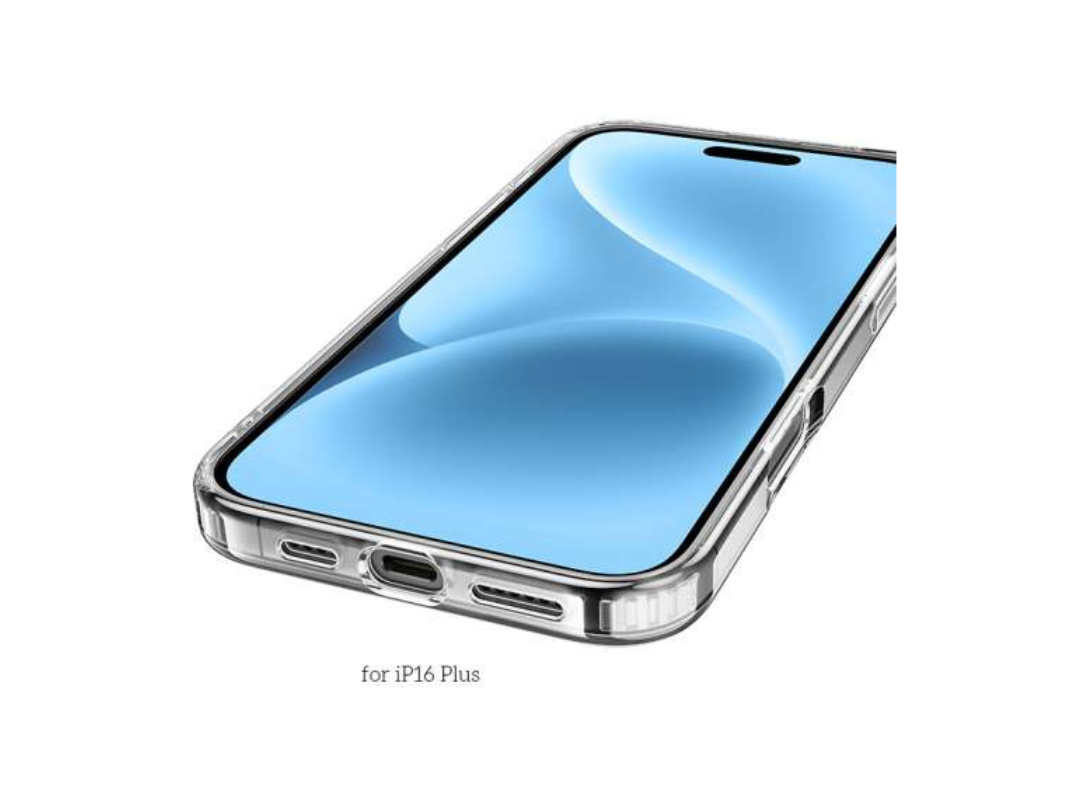 HOCO iPhone 16 Plus Shockproof Magnetic Case – Transparent Protective HOCO iPhone 16 Plus Shockproof Magnetic Case – Transparent Protective